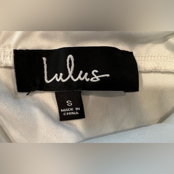 Lulu’s Wishful Wanderings white lace dress, satin ribbon tie - Women’s size S - Picture 7 of 8